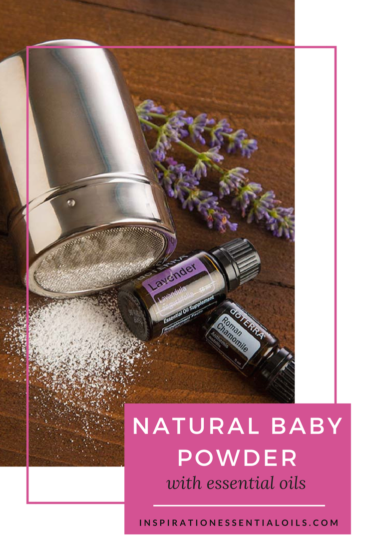 Natural Baby Powder using essential oils